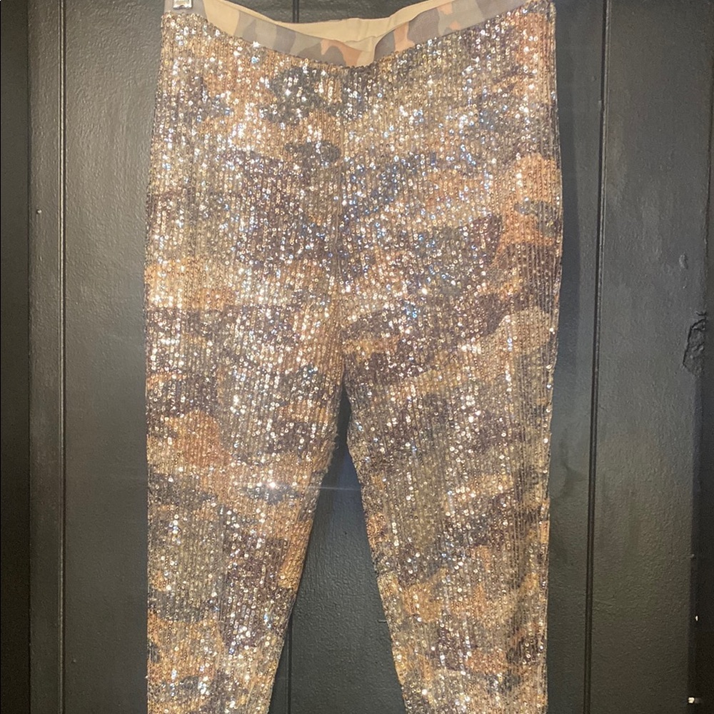 Sequin Camouflage Kids Leggings